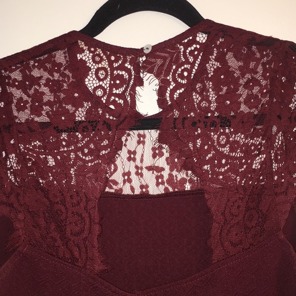 ✨2/$25✨ Maroon Fit&Flare Dress - Picture 7 of 8